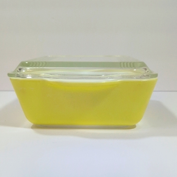 Pyrex Vintage 503 Yellow Refrigerator Casserole Dish With Lid - Picture 4 of 14
